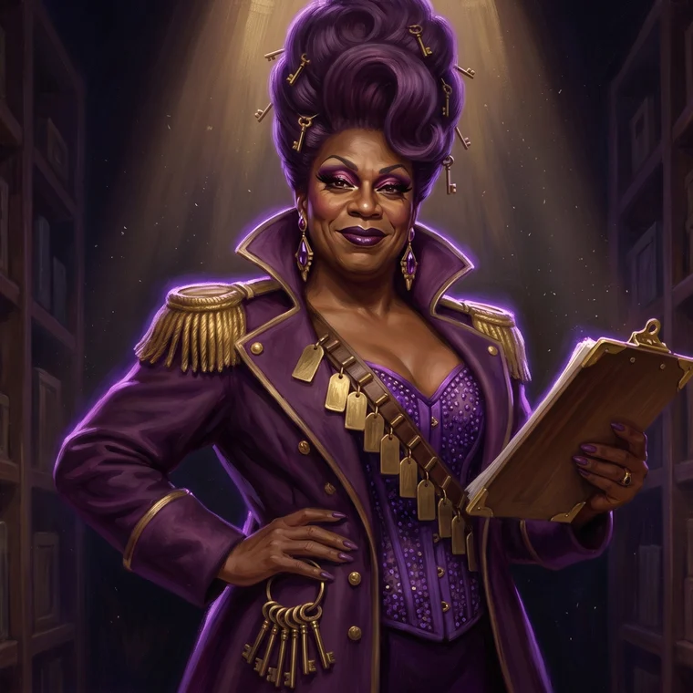 Sal Vage, the Quartermaster &mdash; a queen in a storeroom holding out the thing you already own